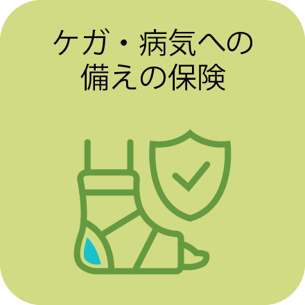 ケガ・病気への備えの保険